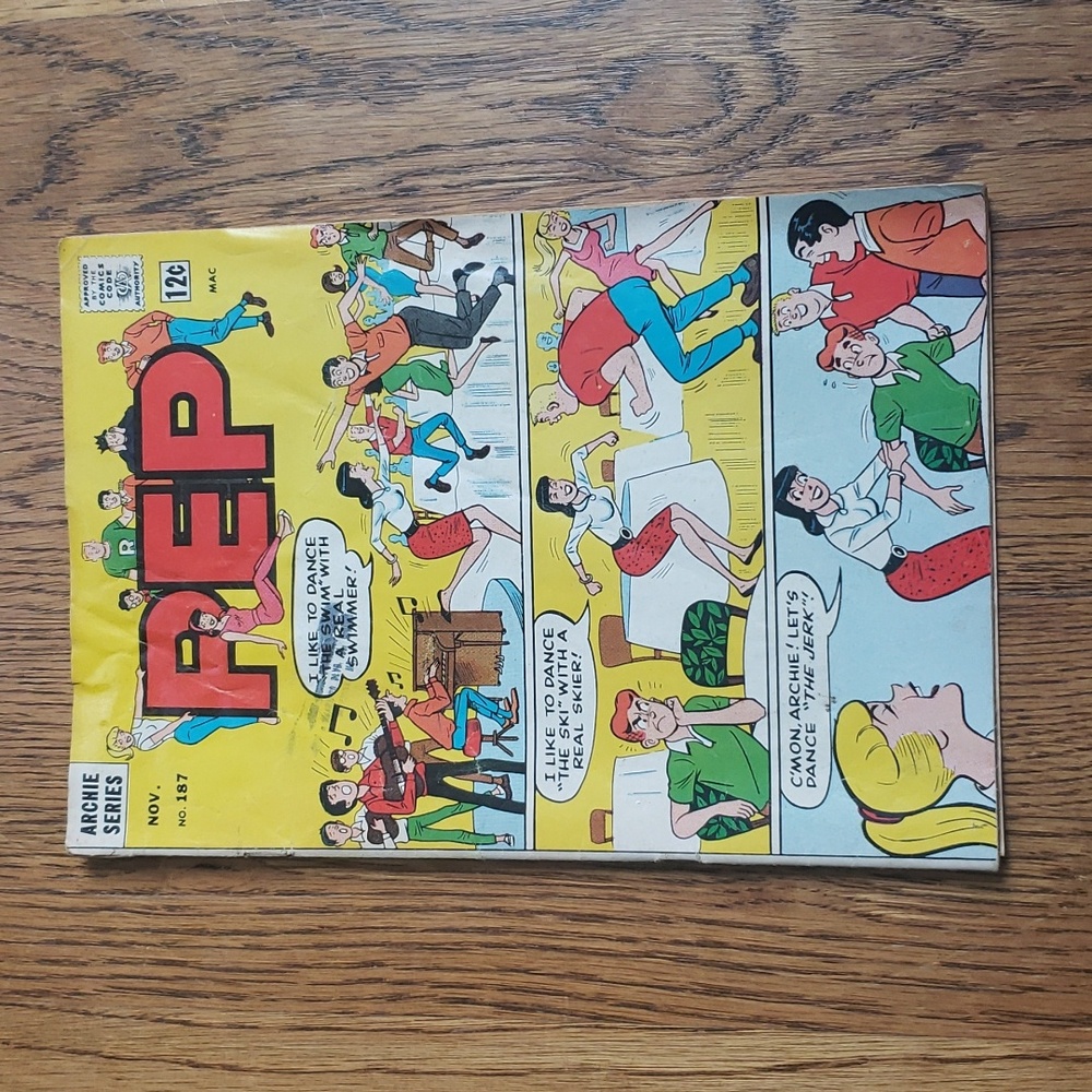 Vintage 60s PEP No. 187 Archie Series Comic Book